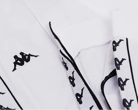 Tepláky Kappa Banda Rastoria Slim White/White/Black A22