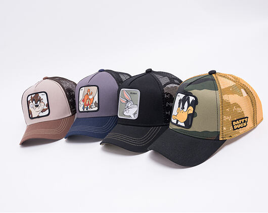 Dětská Kšiltovka Capslab - Trucker Looney Tunes - Taz - Brown YOUTH