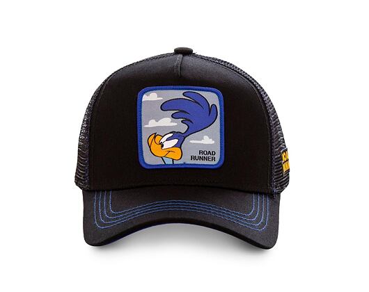 Kšiltovka Capslab Looney Tunes - The Roadrunner Trucker Black