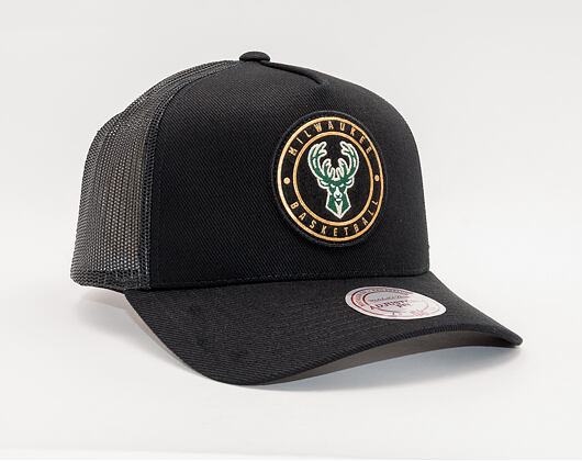 Kšiltovka Mitchell & Ness Milwaukee Bucks 631 Hickory Black Trucker