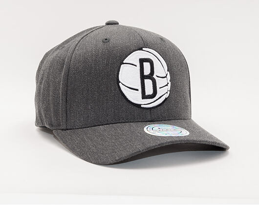 Kšiltovka Mitchell & Ness Brooklyn Nets 715 Charcoal Heather Team Pop
