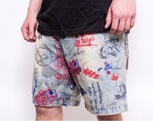 Kraťasy Pink Dolphin Liberty Scratch Denim