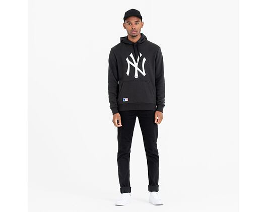 Mikina s kapucí New Era Essential MLB Team Logo Hoody New York Yankees Black