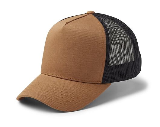 Kšiltovka State of WOW UPFRONT Reed Trucker Cap Camel/Black
