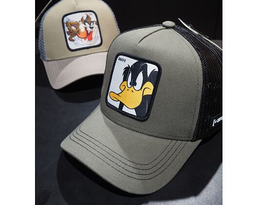 Kšiltovka Capslab - Trucker Looney Tunes - Daffy Duck v.2 Trucker - Moss