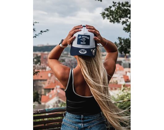 Kšiltovka New Era 9FORTY A-FRAME Trucker NFL Graphic Patch Los Angeles Rams Team Color