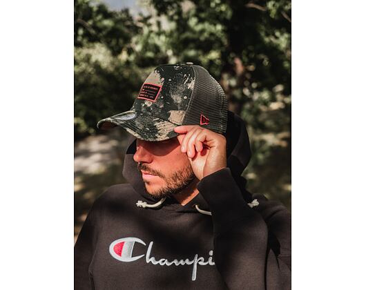 Kšiltovka New Era 9FORTY A-FRAME Trucker Ripstop Camo Brown