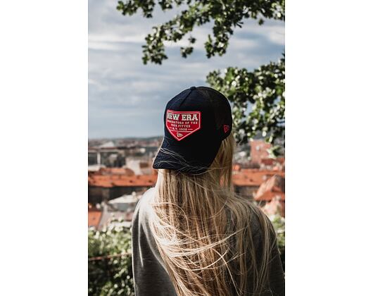 Kšiltovka New Era 9FORTY A-FRAME Trucker Wool Patch Navy