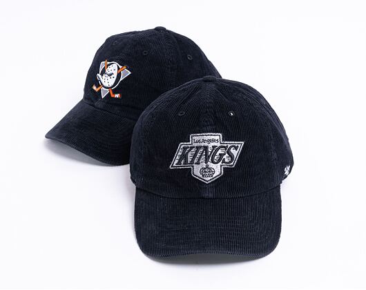 Kšiltovka 47 Brand Los Angeles Kings Corduroy CLEAN UP Black