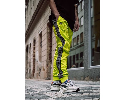 Tepláky Kappa 222 Banda Rastoria Connor 304UTN0 BYN Reflective Green