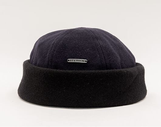 Docker Cap Stetson Wool/Cashmere Sonstige Navy/Black 8810101