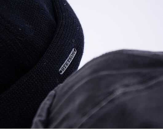 Docker Cap Stetson Cotton Knit Black 8811101