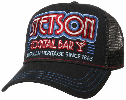 Kšiltovka Stetson Trucker Cap Cocktail Bar 7751173 Black