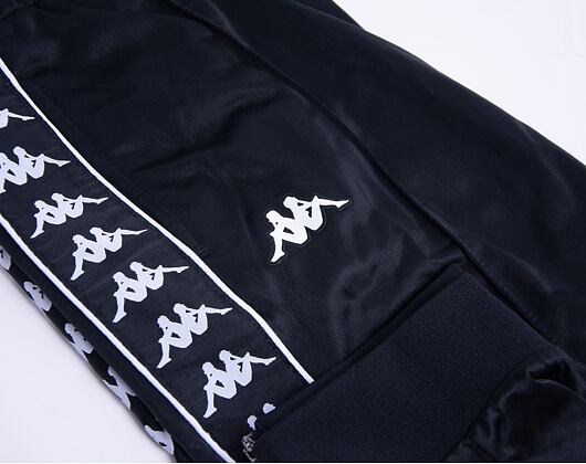 Tepláky Kappa 222 Banda Rastoria Slim 303KUC0 A24 Black/White