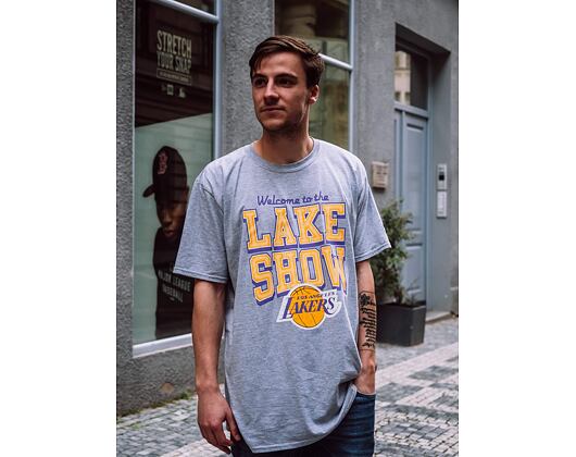 Triko Mitchell & Ness Los Angeles Lakers Lake Show Grey Heather