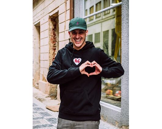 Mikina HUF Plastic Heart Hoodie Black