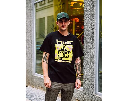 Triko HUF Deep House T-Shirt Black