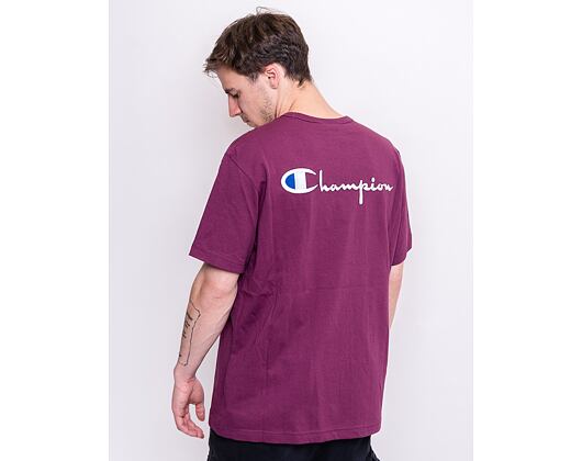 Triko Champion Crewneck T-Shirt Burgundy 214279 VS506