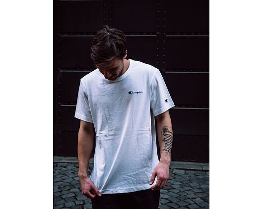 Triko Champion Crewneck T-Shirt White 214279 WW001