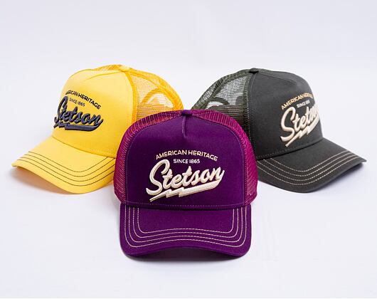 Kšiltovka Stetson Trucker Cap American Heritage Classic Burgundy 7751171