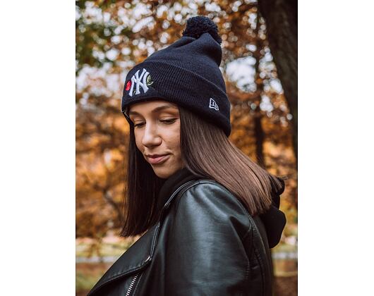 Dámský Kulich New Era New York Yankees Twine Bobble Knit Black