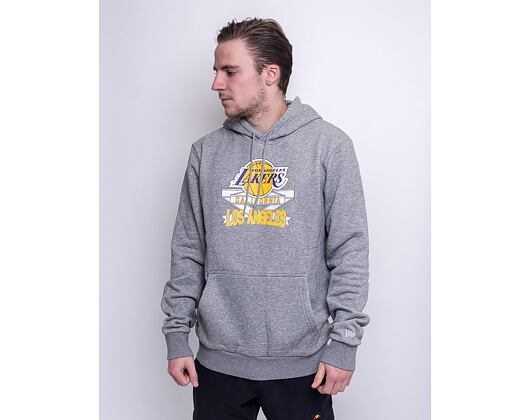 Mikina New Era Graphic Pull Over Hoody Los Angeles Lakers Light Grey