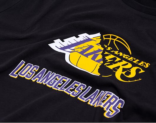 Triko New Era Split Logo Tee Los Angeles Lakers Black