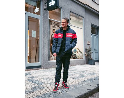 Bunda Karl Kani Retro Block Reversible Puffer Jacket Navy/Red 6076498