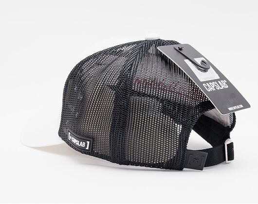 Kšiltovka Capslab Trucker White/Black Reflective 2