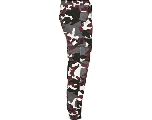 Kalhoty Urban Classic TB3137 Camo Cargo Jogging Pants 2.0 Wine Camo