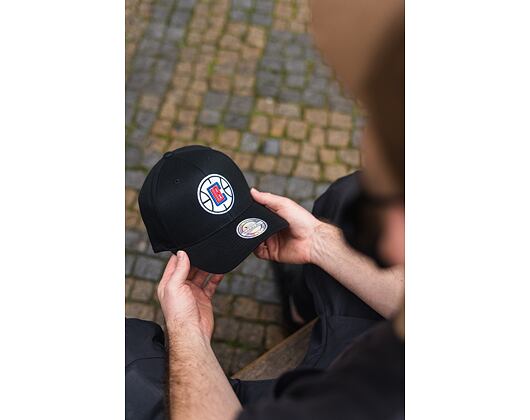 Kšiltovka Mitchell & Ness Los Angeles Clippers 537 Team Logo High Crown Black