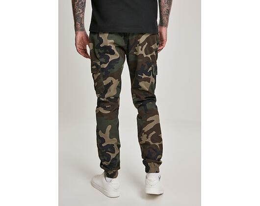 Kalhoty Urban Classic TB3137 Camo Cargo Jogging Pants 2.0 Woodland Camo