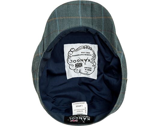 Bekovka Kangol British Peebles Dusty Teal Grid K1036LX-DT454