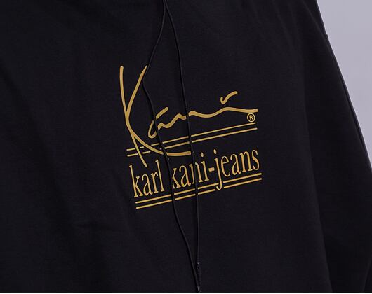 Mikina Karl Kani Jeans Oversize Hoodie Black 6093278