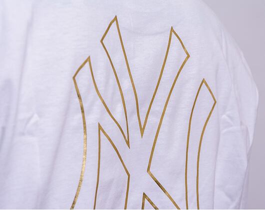Triko New Era MLB Metallic Tee New York Yankees Optic White/Gold