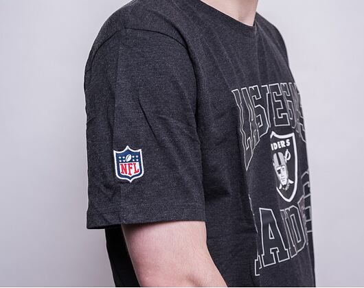 Triko New Era NFL Team Logo Tee Las Vegas Raiders Heather Graphite