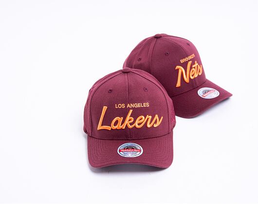 Kšiltovka Mitchell & Ness Los Angeles Lakers Redline Deep Burgundy