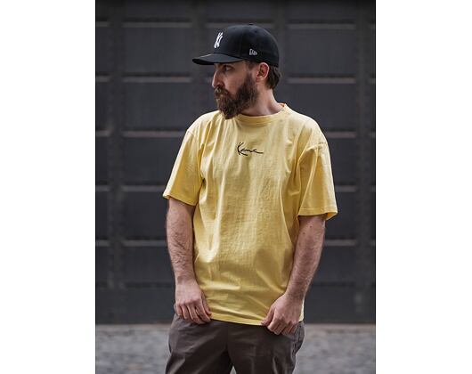 Triko Karl Kani Small Signature Washed Tee Light Yellow 6030254