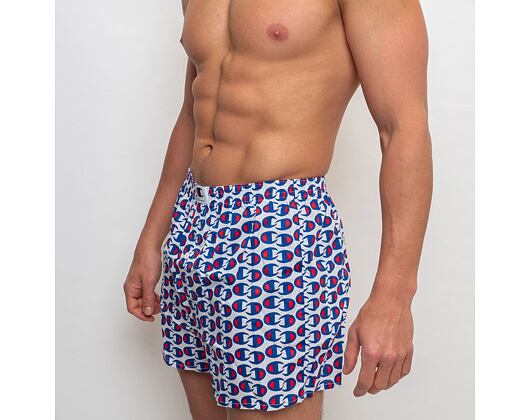 Pánské Trenky Champion Loose Boxer Premium C White Print