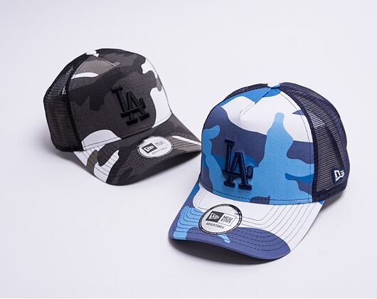 Kšiltovka New Era 9FORTY Trucker MLB Camo Pack Los Angeles Dodgers Snapback Navy