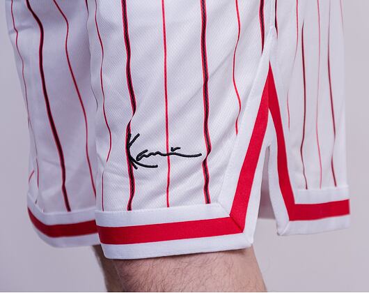 Kraťasy Karl Kani KK Small Signature Pinstripe Mesh Shorts 6013194 White