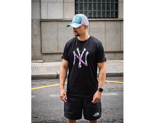 Triko New Era MLB Camo Pack Infill New York Yankees Black / Green Camo