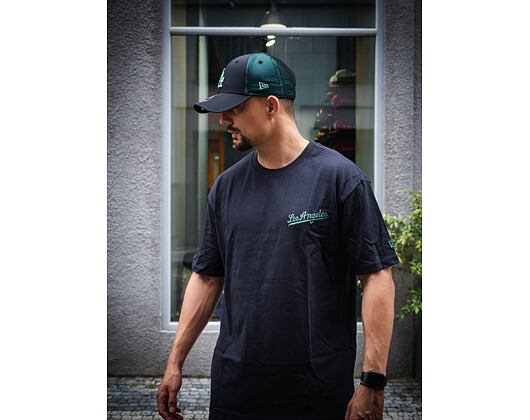 Triko New Era MLB Oversized Script Los Angeles Dodgers Navy / Green