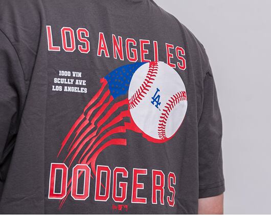 Triko New Era MLB Baseball Graphic Tee Los Angeles Dodgers Graphite