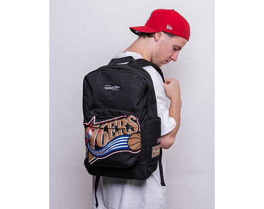 Batoh Mitchell & Ness Philadelphia 76ers Backpack Black