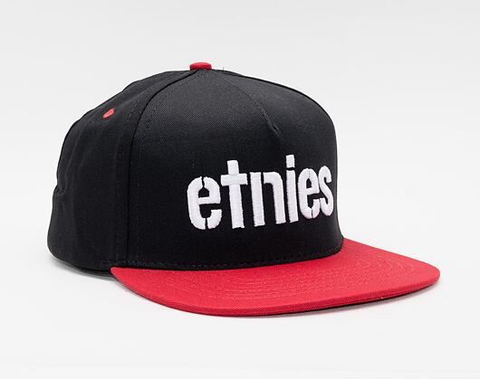 Kšiltovka ETNIES Corp Snapback Black/Red