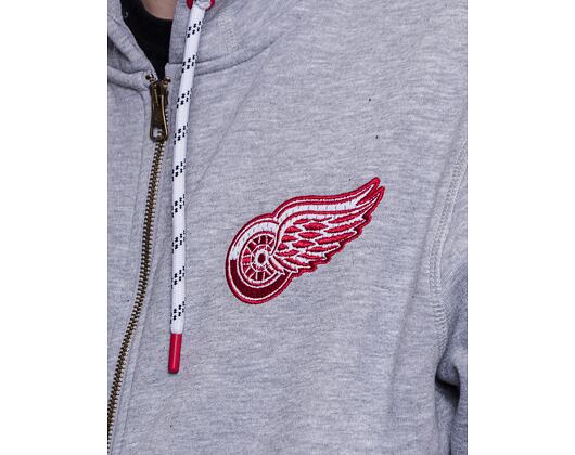 Mikina '47 Brand NHL Detroit Red Wings Back Check Morris Full Zip Hood Slate Grey