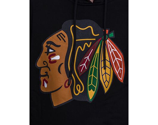 Mikina '47 Brand NHL Chicago Blackhawks Imprint Burnside Hood Jet Black