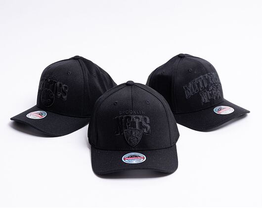 Kšiltovka Mitchell & Ness Brooklyn Nets Black Out Arch 110 Snapback Black
