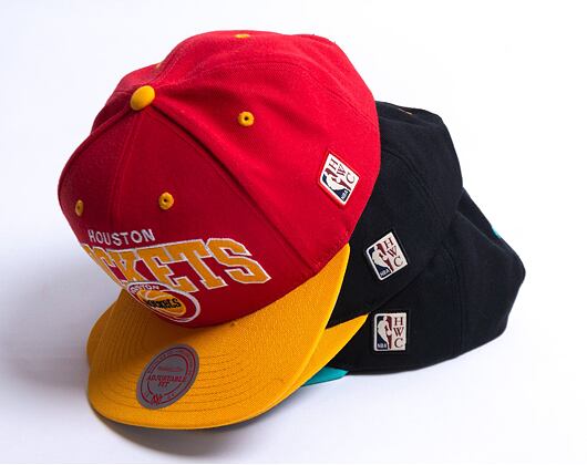 Kšiltovka Mitchell & Ness Team Arch Houston Rockets Red Snapback